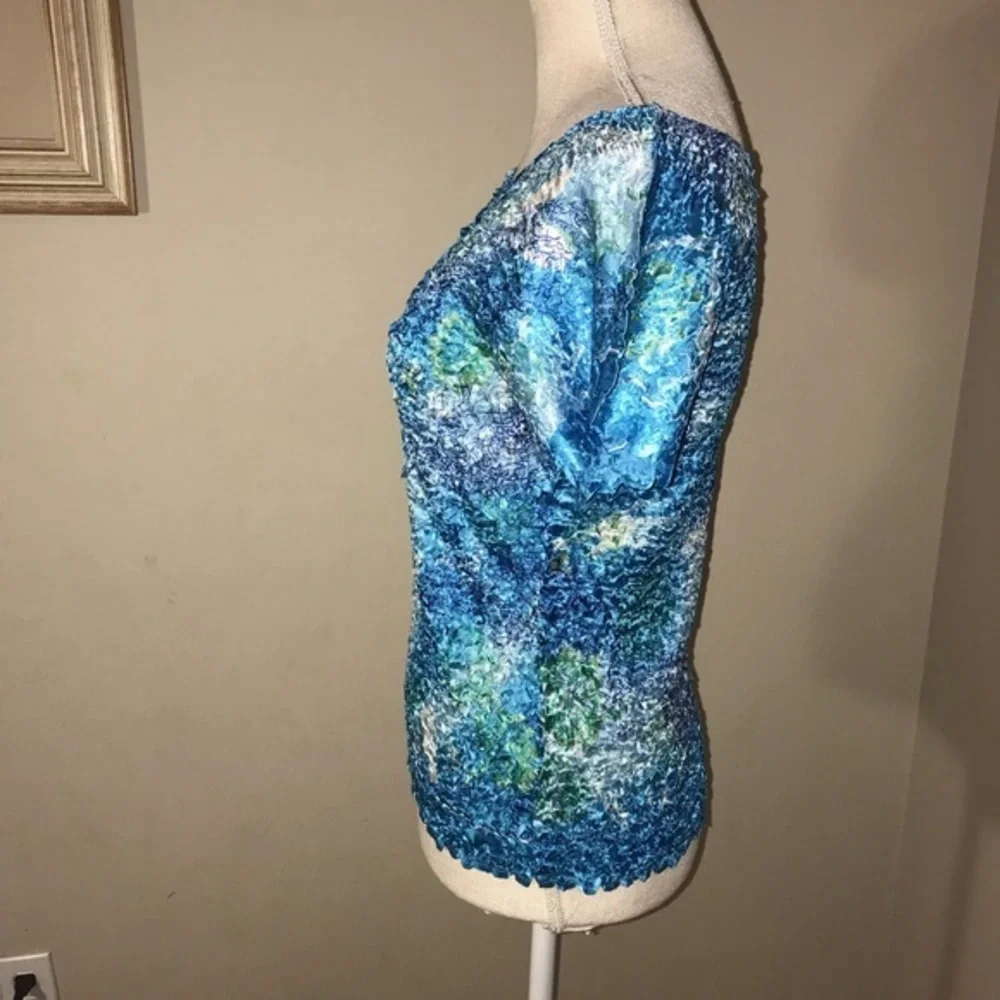 Vintage Crinkled Stretchy Cute Y2K 90s Top One Size NWT
